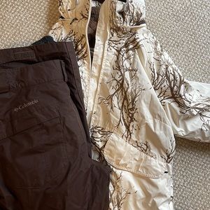 Brown Columbia snow pants size M